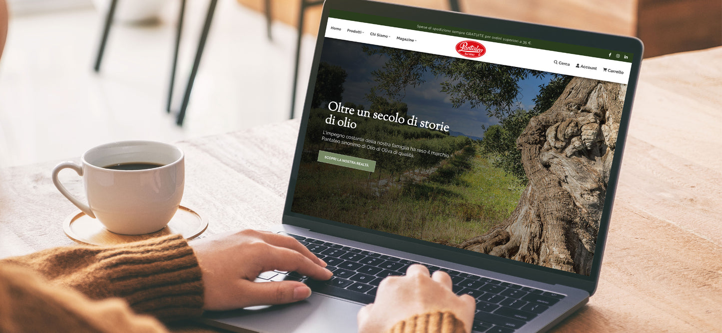 Il nuovo sito web di Olio Pantaleo