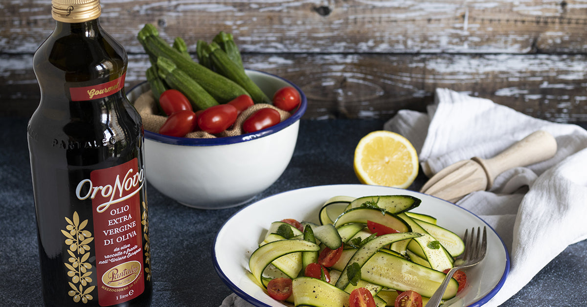 Olio Pantaleo - Carpaccio di zucchine marinate