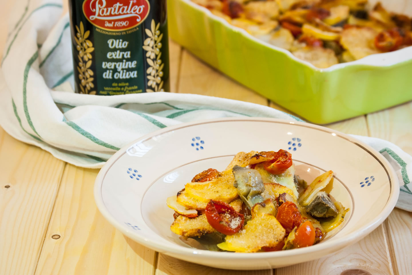 Olio Pantaleo - Gratin di carciofi e patate al forno