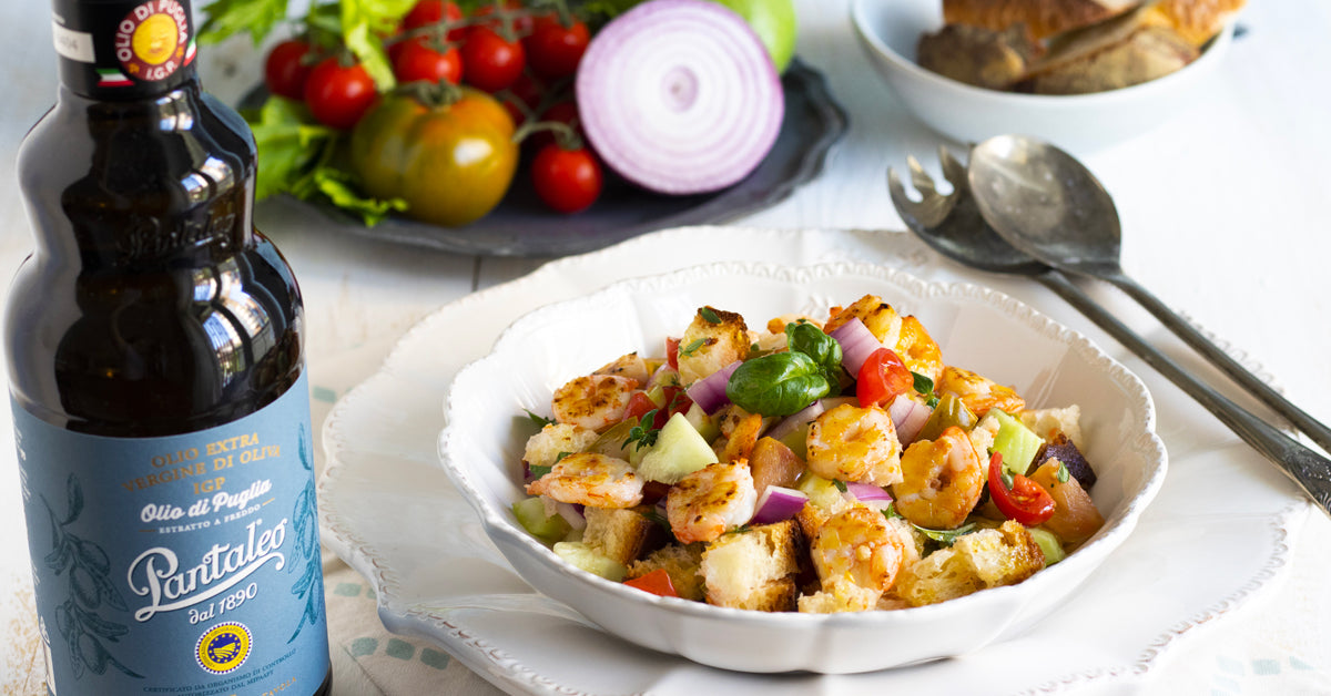 Olio Pantaleo - Panzanella con gamberi