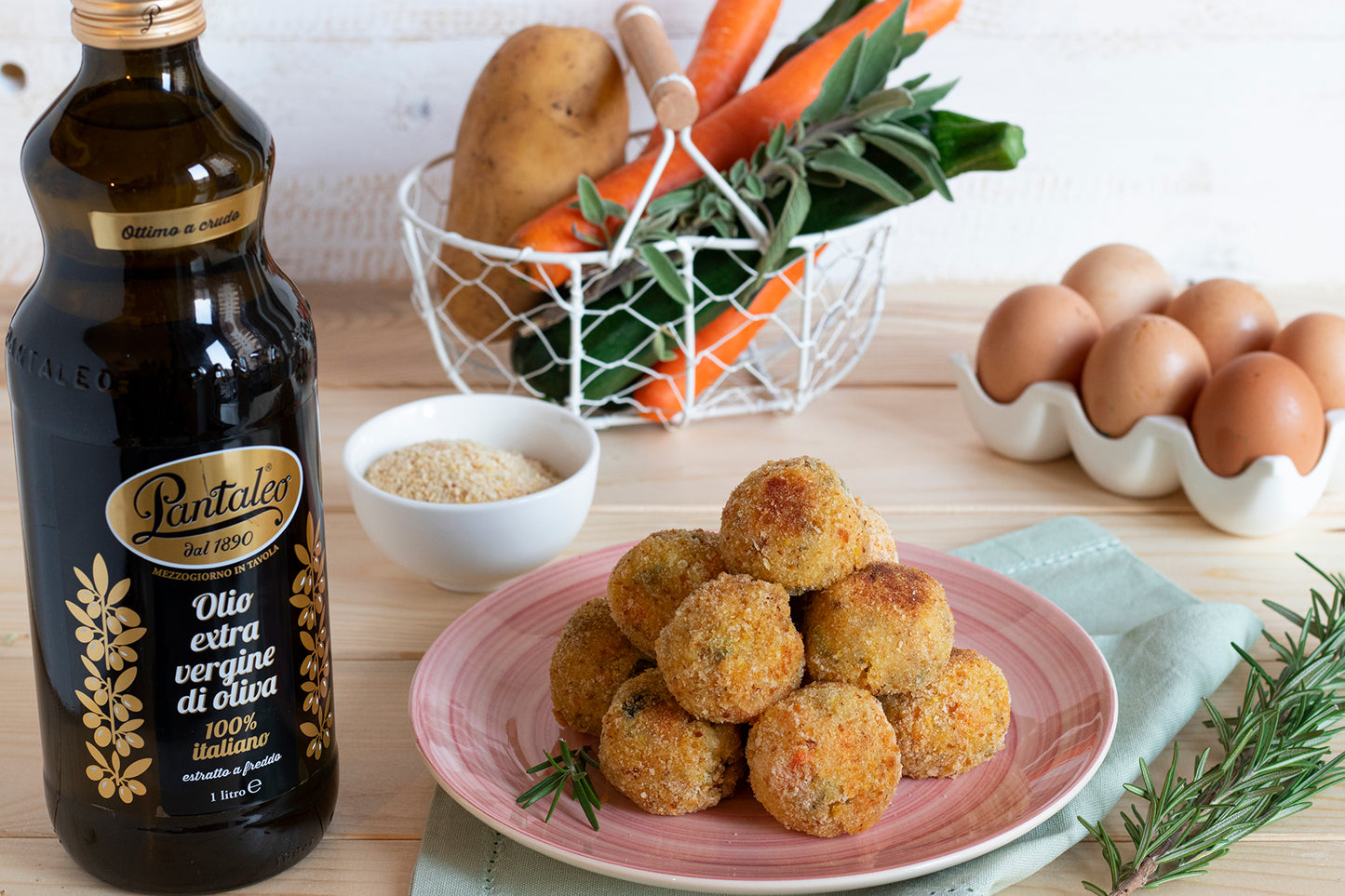 Olio extra vergine di oliva 100% italiano - Polpette di verdura