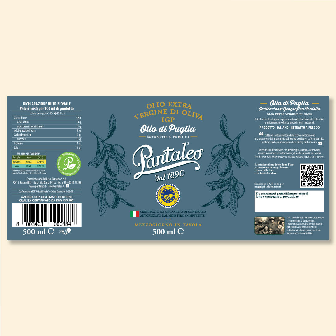 Olio extra vergine di Oliva IGP Olio di Puglia
