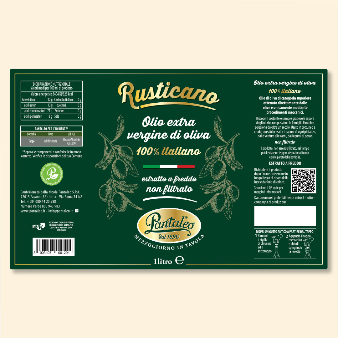 Rusticano 100% Italian extra-virgin olive oil