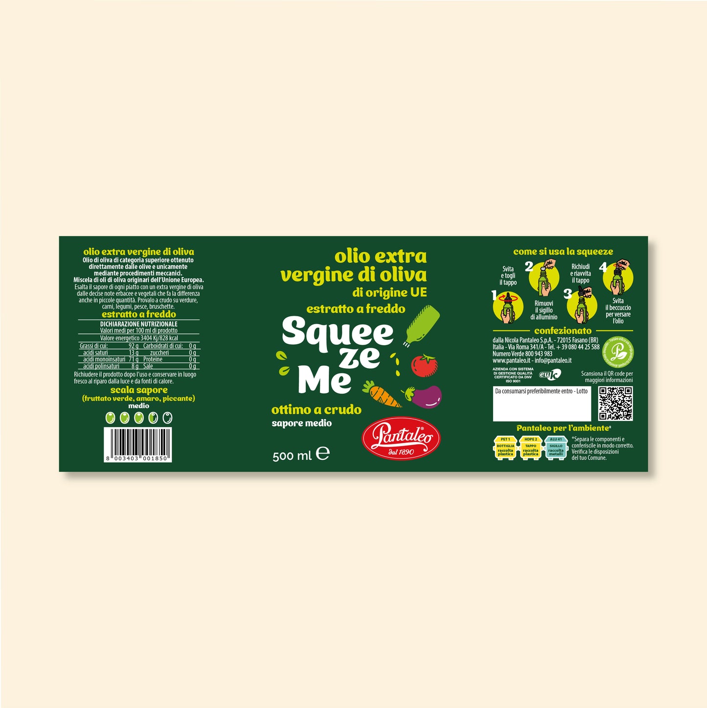Squeeze Me Extra-Virgin Olive Oil 500 ml