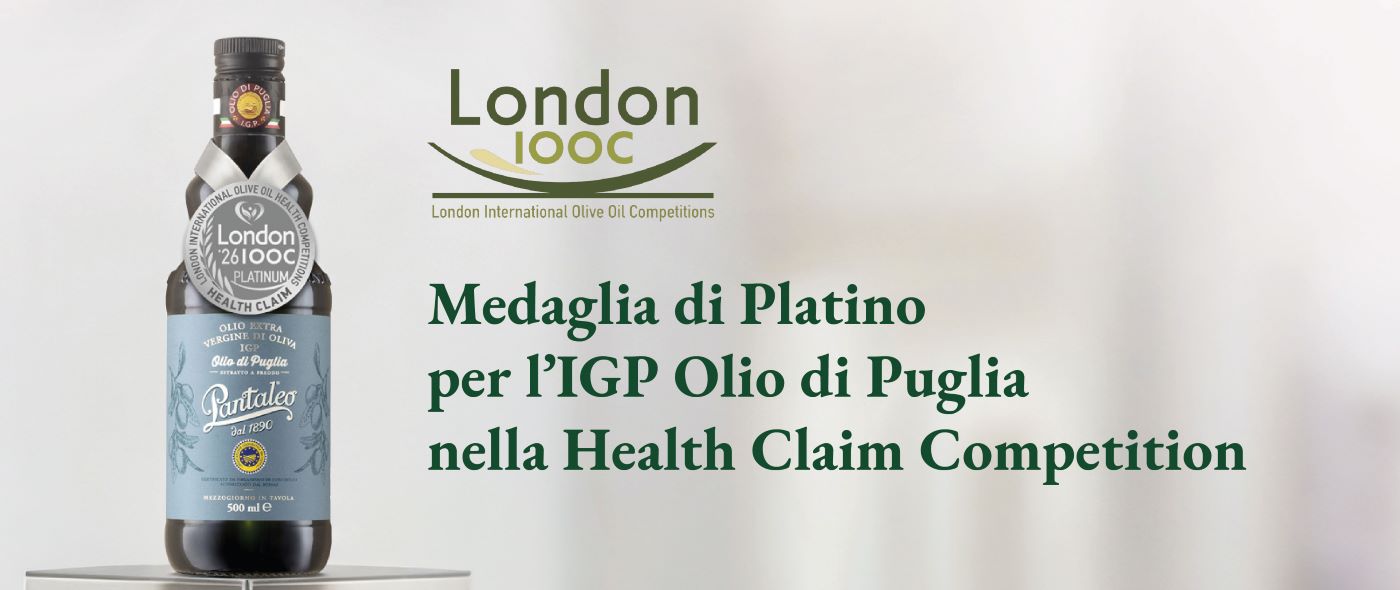 Pantaleo al London IOOC 2026: medaglia di Platino per l'IGP Olio di Puglia nella Health Claim Competition
