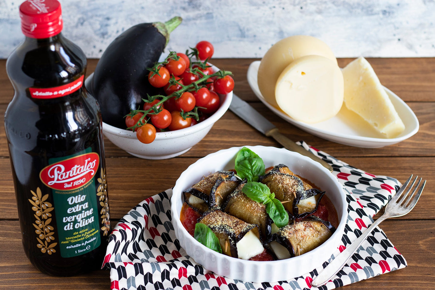 Olio extra vergine di oliva - Involtini di melanzana alla parmigiana