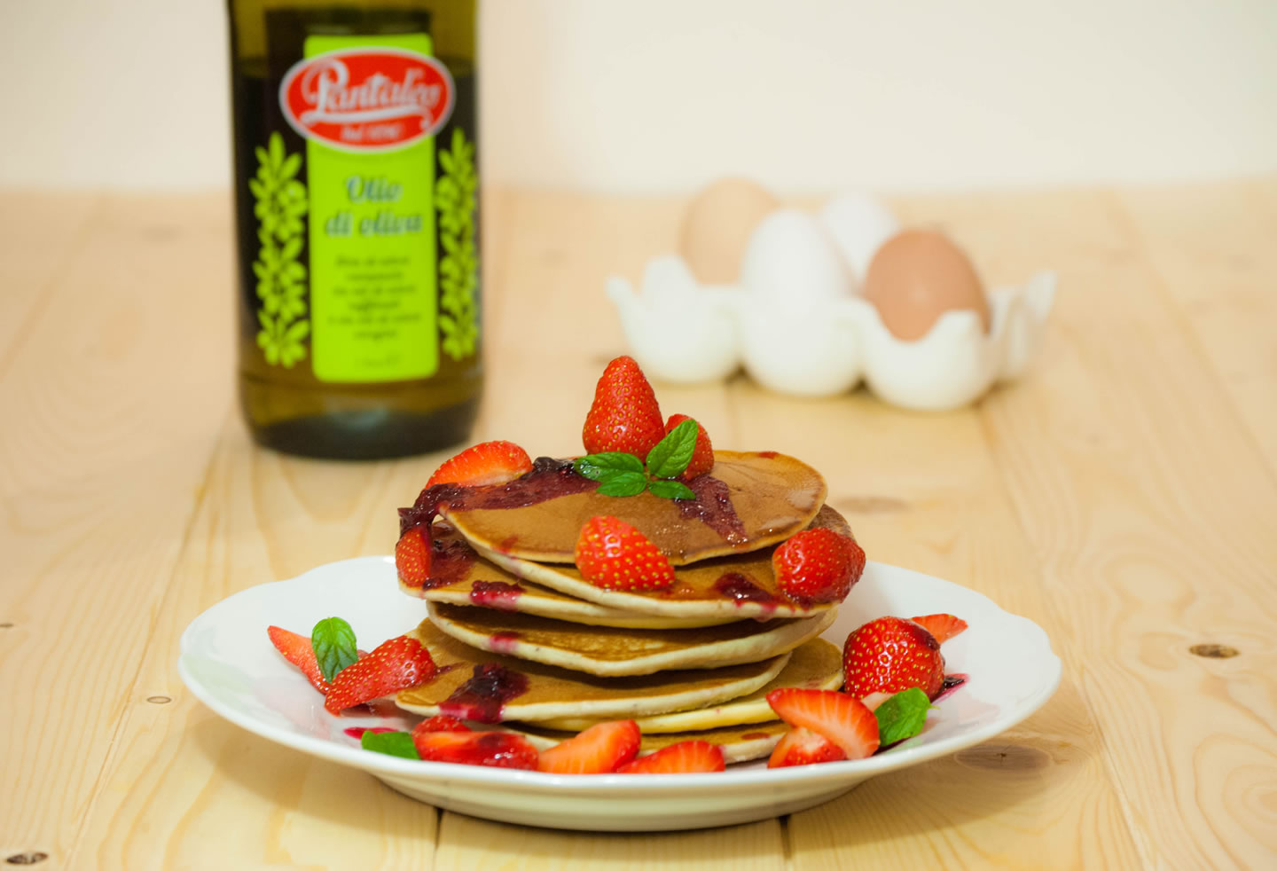 Olio Pantaleo - Pancakes alle fragole