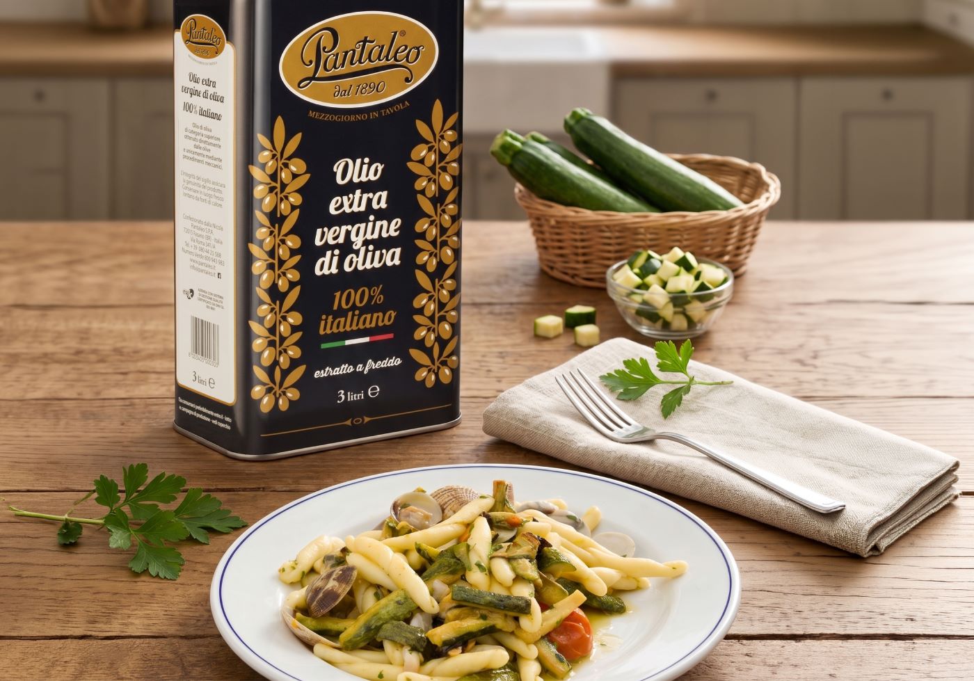 Strozzapreti vongole e zucchine
