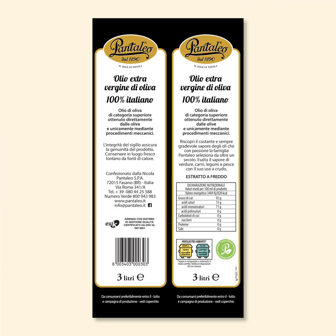 
                  
                    Olio extra vergine di Oliva 100% Italiano
                  
                