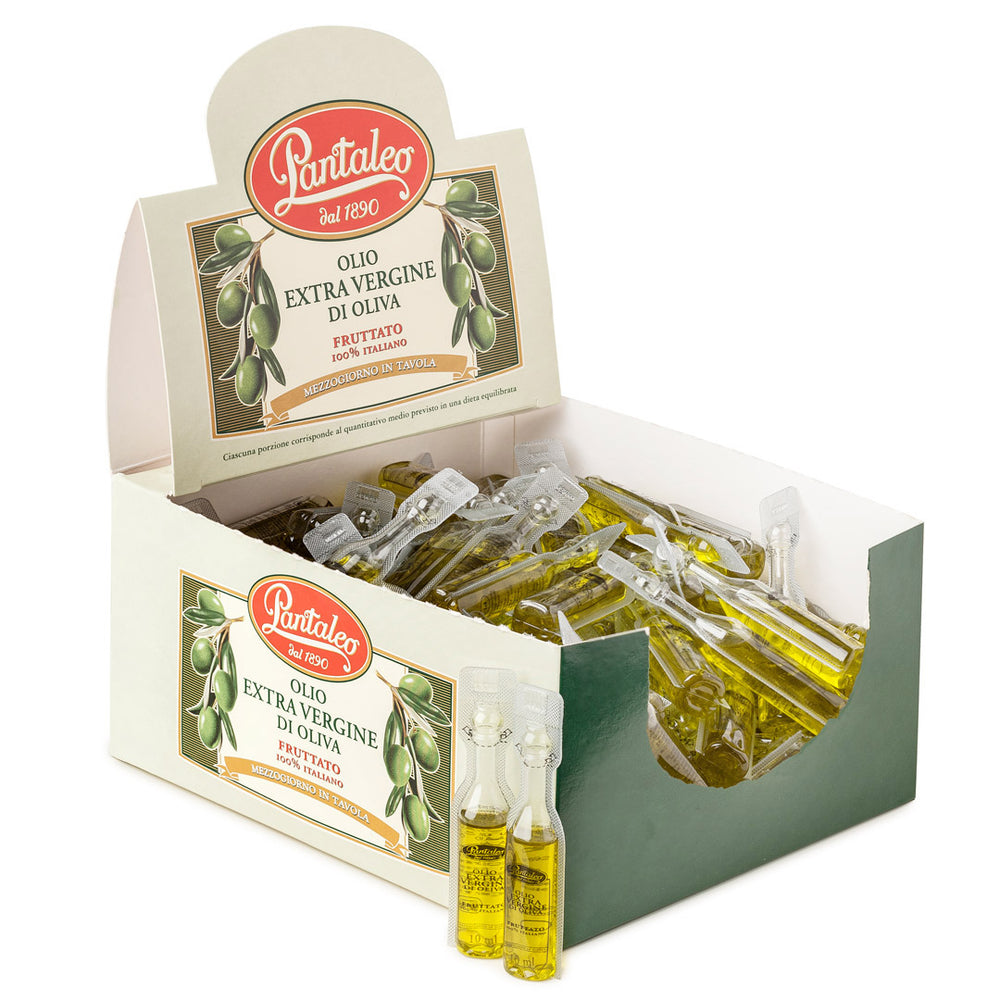 Olio extra vergine di Oliva 100% Italiano, monodosi da 10 ml
